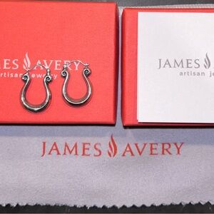 James Avery Retired Classic Scroll Earrings